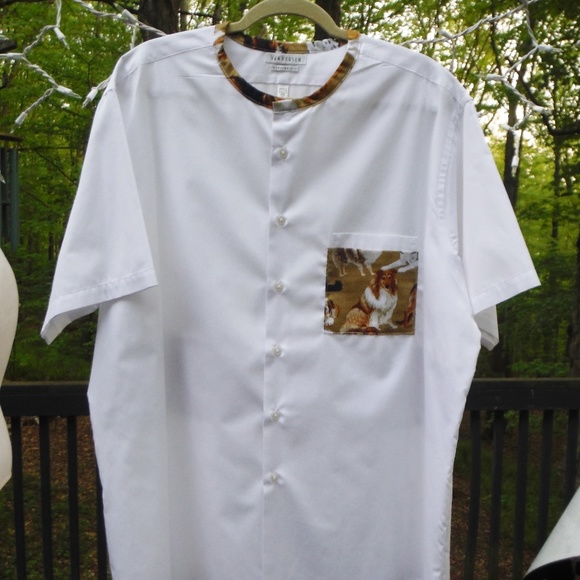 Dogs on My Back Short Sleeve 2X Blouse or Coverup - Picture 2 of 5